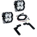Baja Designs Squadron 2.0 Pro A-Pillar Light Kit - 2018-2026 Jeep Wrangler JL & 2020-2025 Gladiator JT (Clear, Spot)