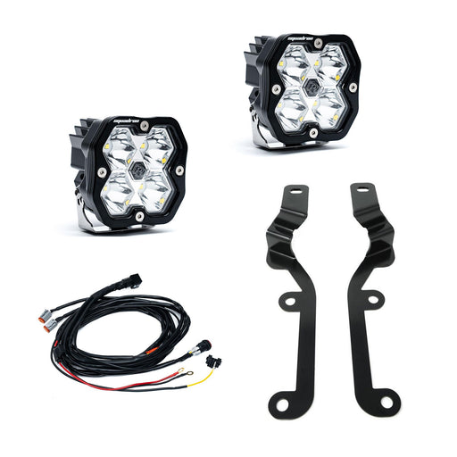 Baja Designs Squadron 2.0 Sport A - Pillar Light Kit 2019 - 2024 Chevrolet Silverado 1500 (Clear, Spot) - Recon Recovery