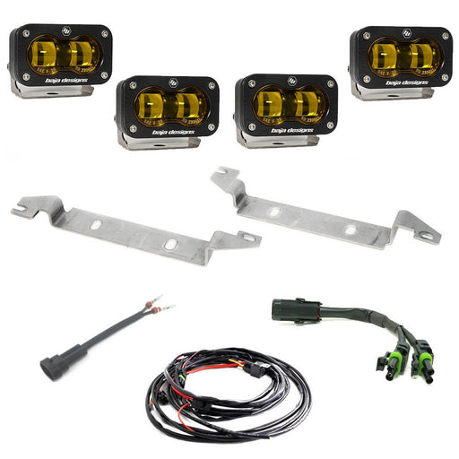 Baja Designs S2 SAE OEM Fog Pocket Replacement Kit - 2023 - 2026 Toyota Sequoia (Baja Amber) - Recon Recovery