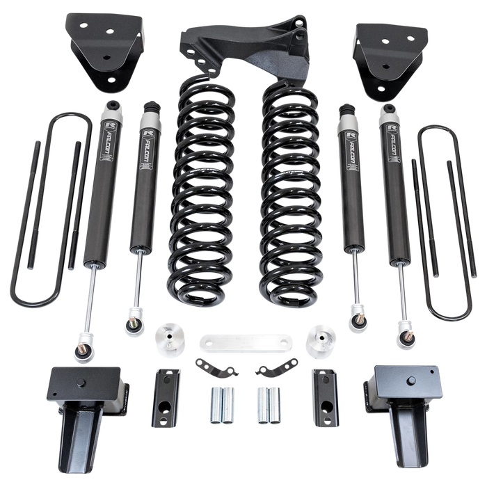 ReadyLIFT 4" Coil Spring Lift Kit with Falcon 1.1 Monotube Front/Rear Shocks and Front Track Bar Bracket for 2017-2022 Ford F-250 Super Duty/F-350 Super Duty