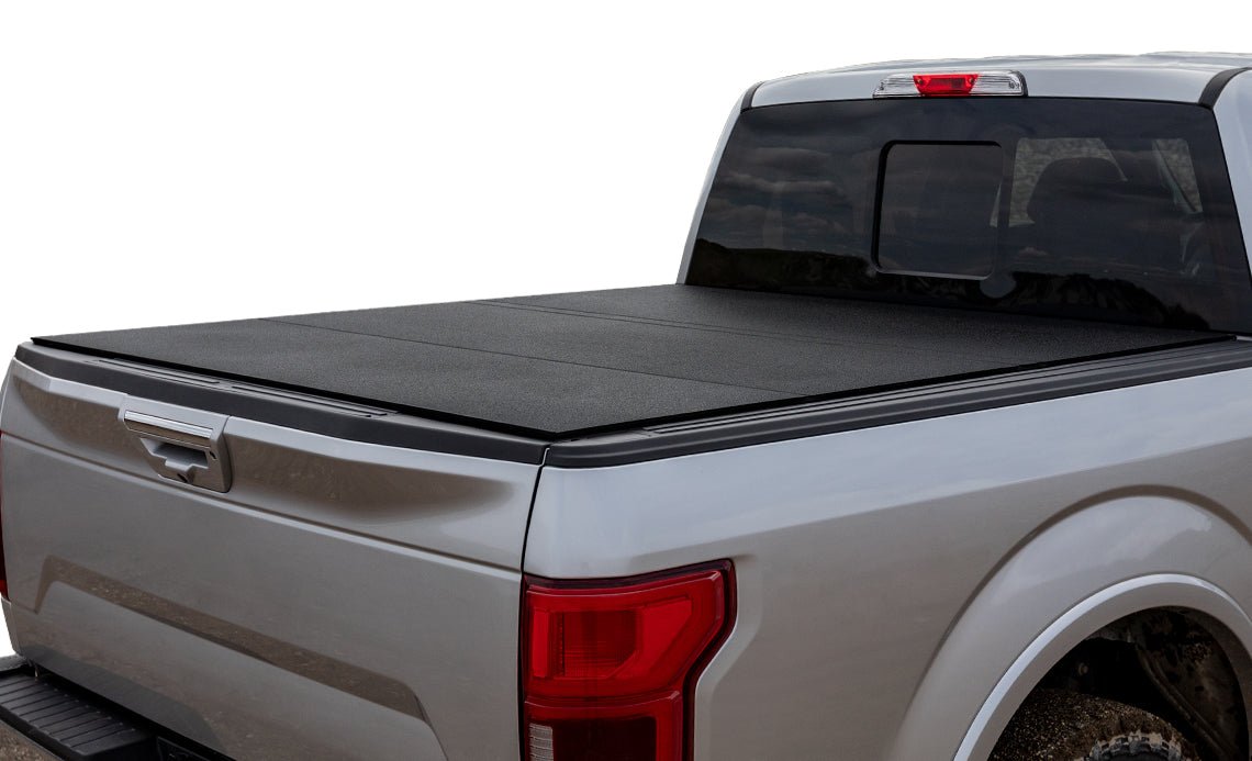 LOMAX® Folding Hard Tonneau Cover for 2022-2026 Rivian R1T (4' 6" Box) - Recon Recovery