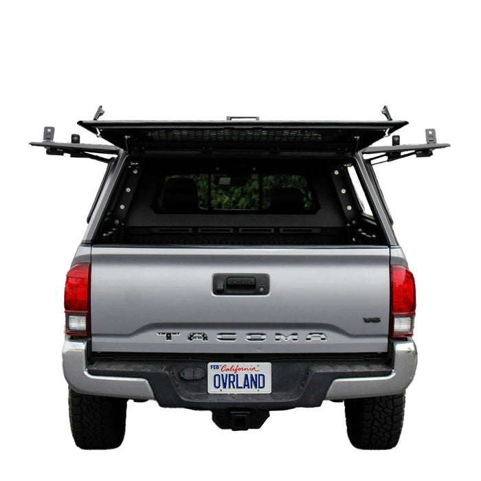 OVS Expedition Stainless Steel Truck Cap with Wing Doors For 2016-2023 Toyota Tacoma 5ft Bed - Recon Recovery