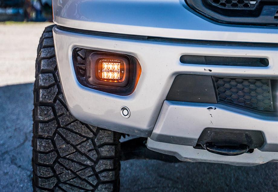 LED Fog Light Pod Replacements Brackets Kit For 2019-2024 Ford Ranger - Recon Recovery