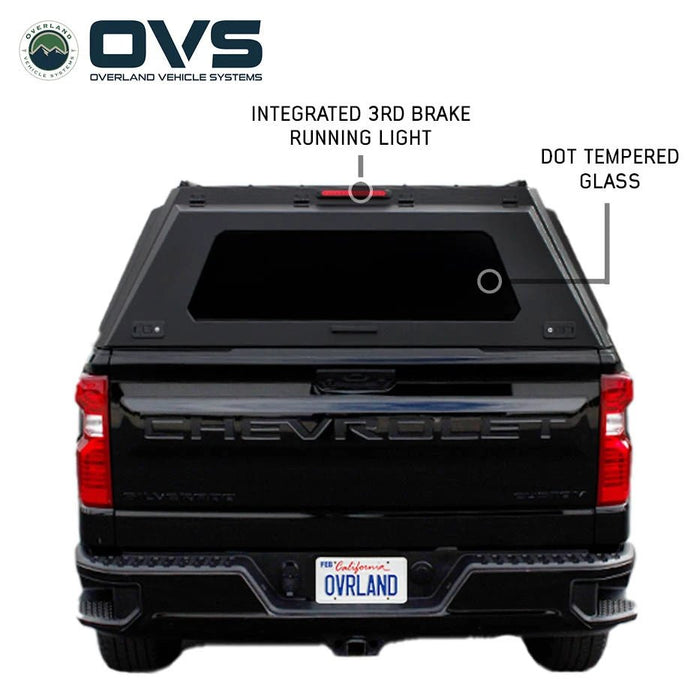 OVS Expedition Stainless Steel Truck Cap with Wing Doors For 2019-2027 Silverado & Sierra 1500 (5.8') - Recon Recovery