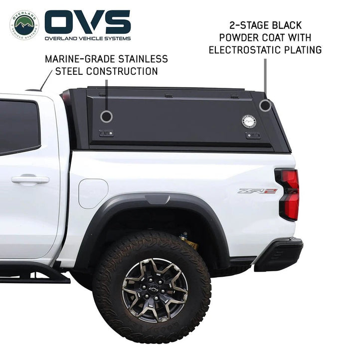 OVS Expedition Stainless Steel Truck Cap for 2023-2026 Colorado Canyon 5ft Bed - Recon Recovery - Recon Recovery