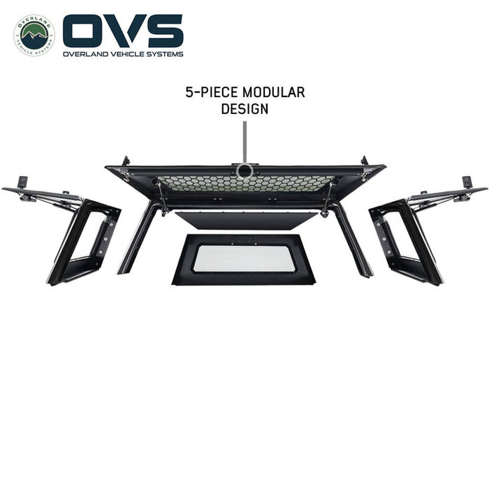 OVS Expedition Stainless Steel Truck Cap – Full Wing Doors for 2024–2026 Tacoma 6ft Bed - Recon Recovery