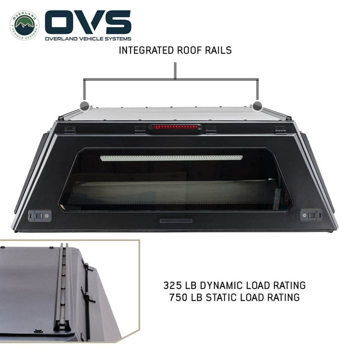 OVS Expedition Stainless Steel Truck Cap – Full Wing Doors for 2024–2026 Tacoma 6ft Bed - Recon Recovery