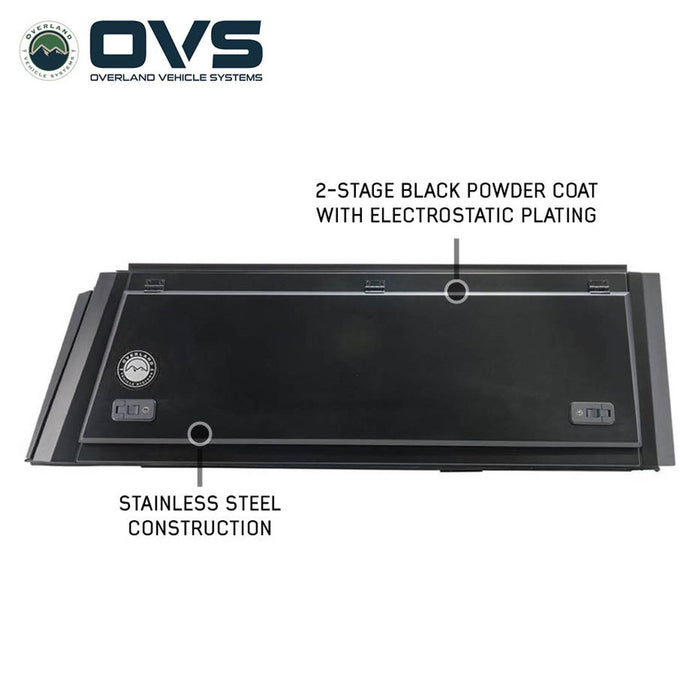 OVS Expedition Stainless Steel Truck Cap – Full Wing Doors for 2024–2026 Tacoma 6ft Bed - Recon Recovery