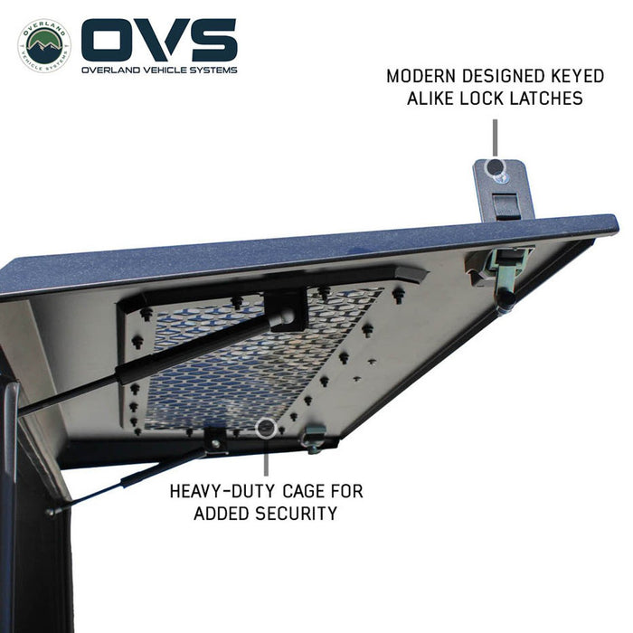 OVS Expedition Stainless Steel Truck Cap – Full Wing Doors for 2024–2026 Tacoma 6ft Bed - Recon Recovery