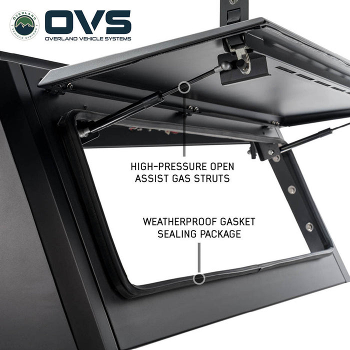 OVS Expedition Stainless Steel Truck Cap – Full Wing Doors for 2024–2026 Tacoma 6ft Bed - Recon Recovery