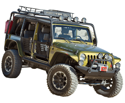 Body Armor 4x4 Full Width Winch Front Bumper for 2007 - 2018 Jeep Wrangler JK Bolt on - Recon Recovery