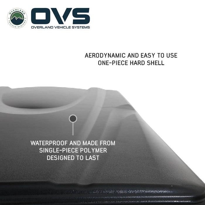 Overland Vehicle Systems Bushveld II Hard-Shell Rooftop Tent — 2+ Person, 4-Season, King-Size Sleeping Area - Recon Recovery