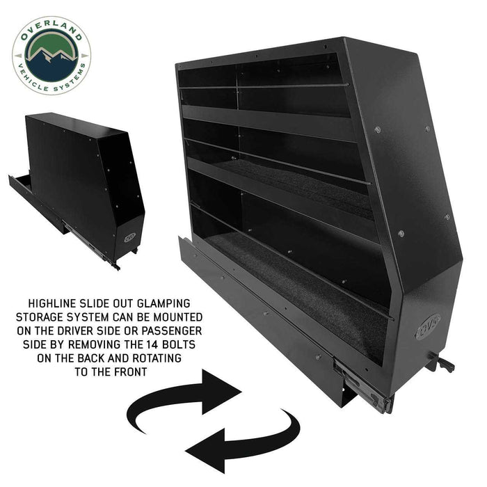 Overland Vehicle Systems Highline Slide Out Camping Storage Universal - Recon Recovery - Recon Recovery