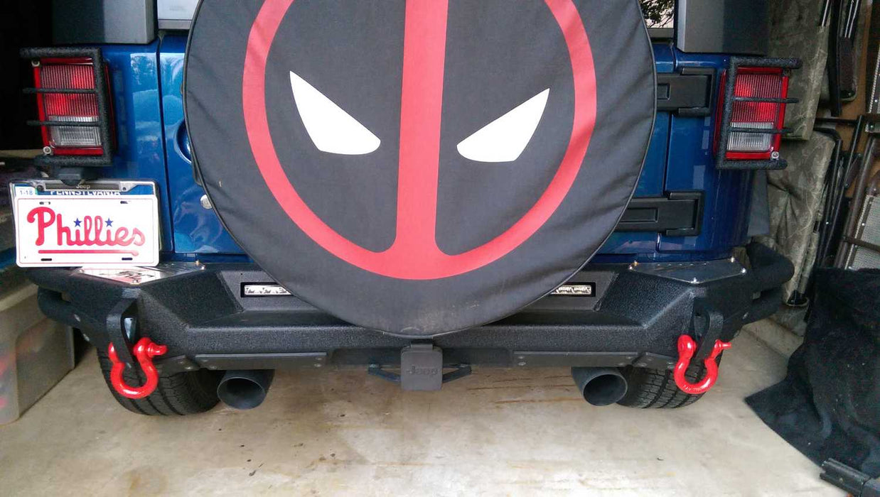 SmittyBilt XRC Gen2 Rear Bumper for 2007 - 2018 Jeep Wrangler JK - Recon Recovery - Recon Recovery