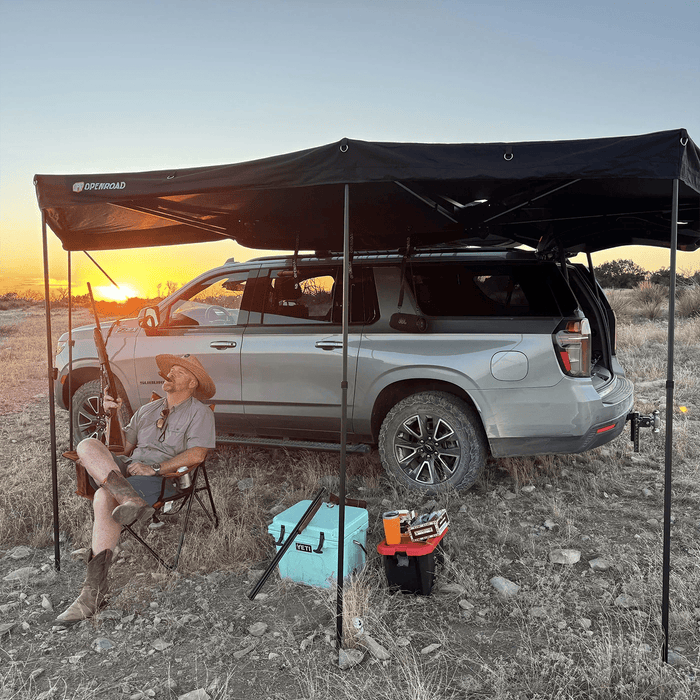 Freestanding 270° Awning 111 sq ft Overland Shade