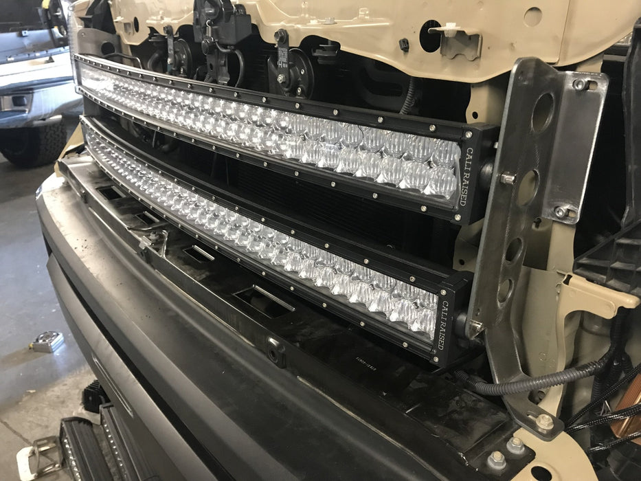 42" Hidden Grille Curved LED Light Bar Mounting Brackets For 2014-2021 Toyota Tundra - Recon Recovery