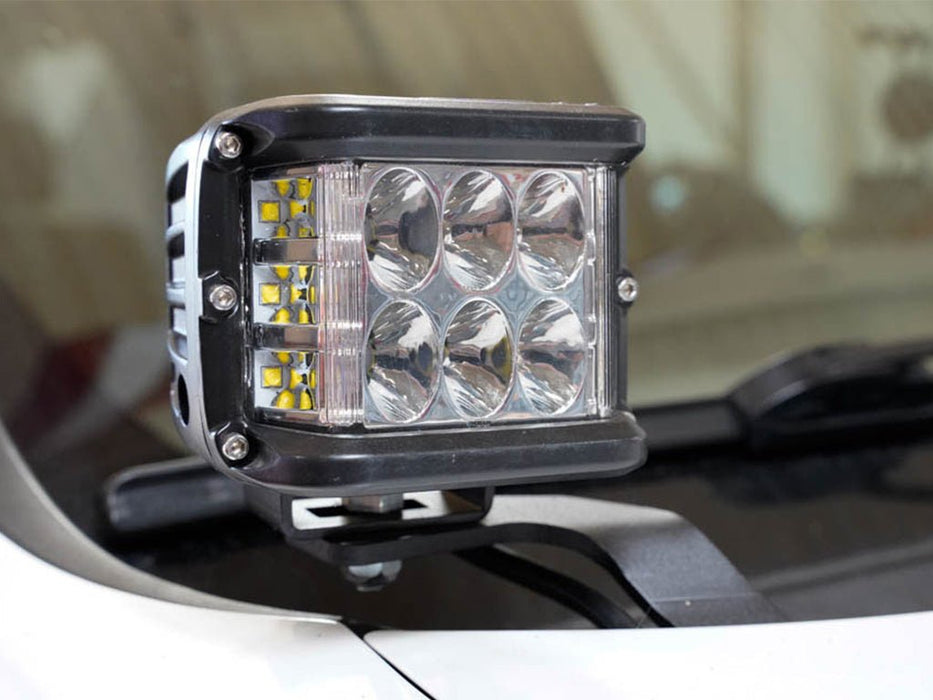 Low Profile LED Ditch Light Brackets Kit For 2010-2022 Lexus GX 460 - Recon Recovery