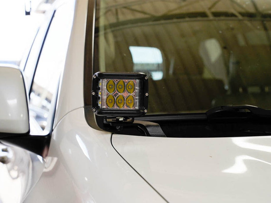 Low Profile LED Ditch Light Brackets Kit For 2010-2022 Lexus GX 460 - Recon Recovery