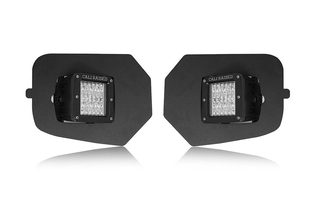 LED Fog Light Pod Replacements Brackets Kit For 2016-2023 Toyota Tacoma - Recon Recovery