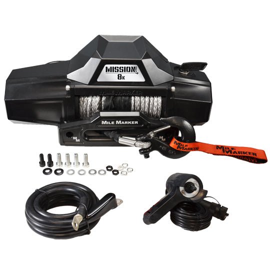 Mile Marker Mission Winch Series 8k - Covert Black - Recon Recovery