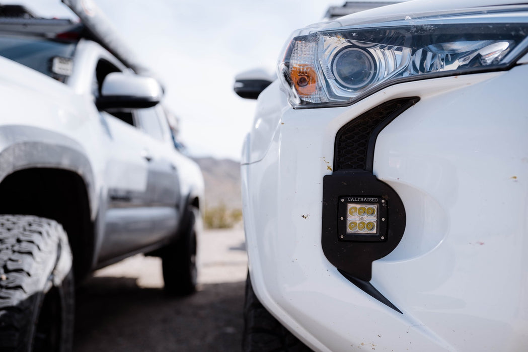 LED Fog Light Pod Replacements Brackets Kit For 2014-2024 Toyota 4Runner - Recon Recovery