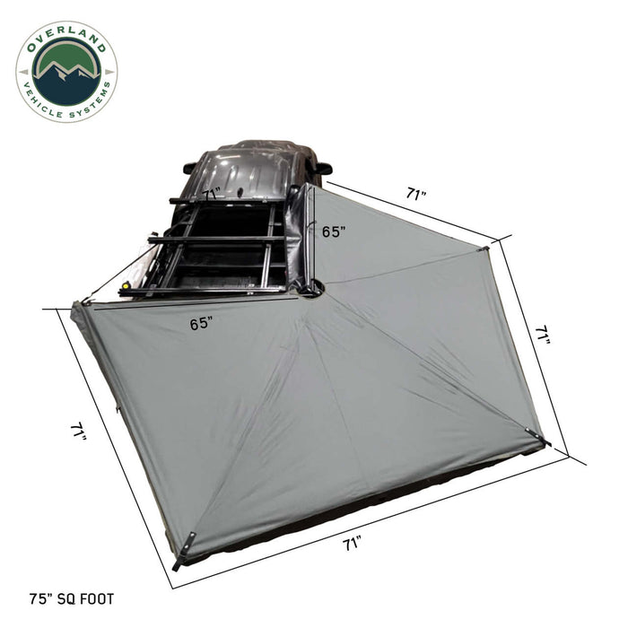 Overland Vehicle Systems Batwing Nomadic 270 LTE Awning with 4 Walls - Recon Recovery - Recon Recovery