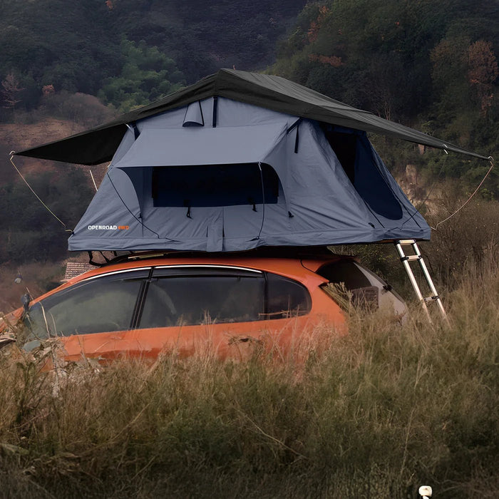 Openroad Soft Shell 2 - 3 People Rooftop Tent with Built in LED lights - 4 Season - Recon Recovery