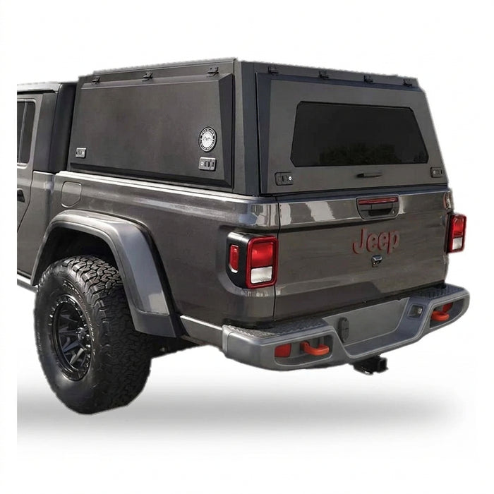OVS Expedition Stainless Steel Truck Cap with Wing Doors For 2019-2027 Jeep Gladiator JT - Recon Recovery