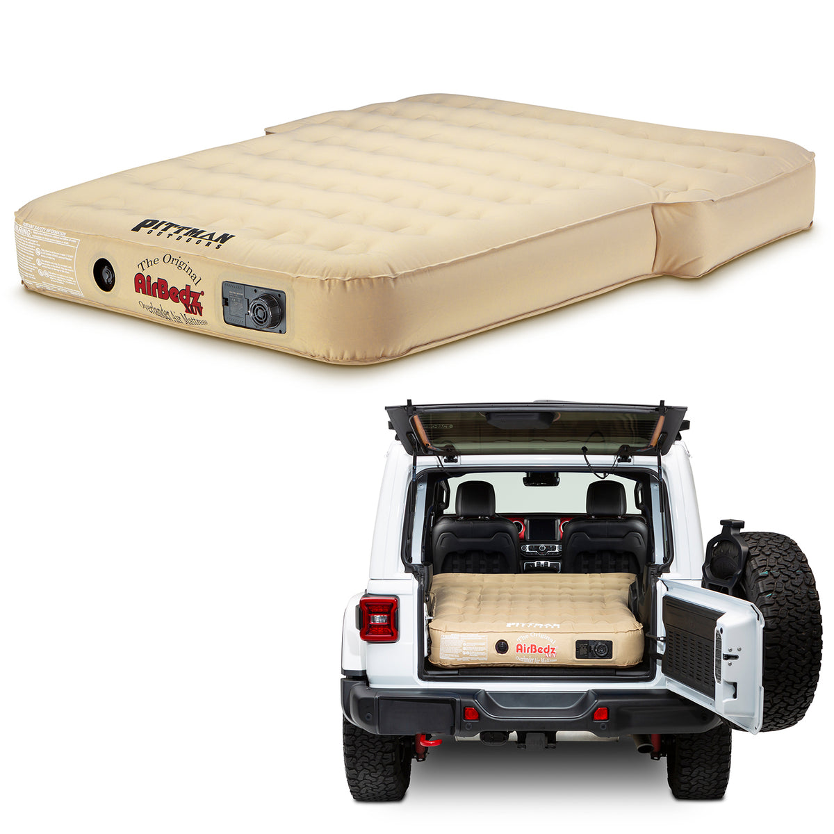 AirBedz Inflatable Overland Jeep Wrangler Interior Bed Mattress Reco