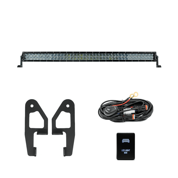 Premium Roof Rack Front Light Bar Kit for 2005-2023 Toyota Tacoma - Recon Recovery