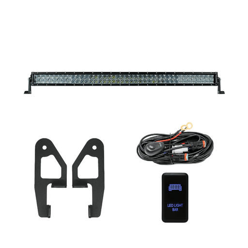 Premium Roof Rack Front Light Bar Kit for 2005-2023 Toyota Tacoma - Recon Recovery