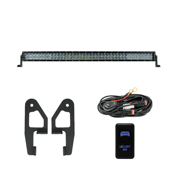 Premium Roof Rack Front Light Bar Kit for 2005-2023 Toyota Tacoma - Recon Recovery