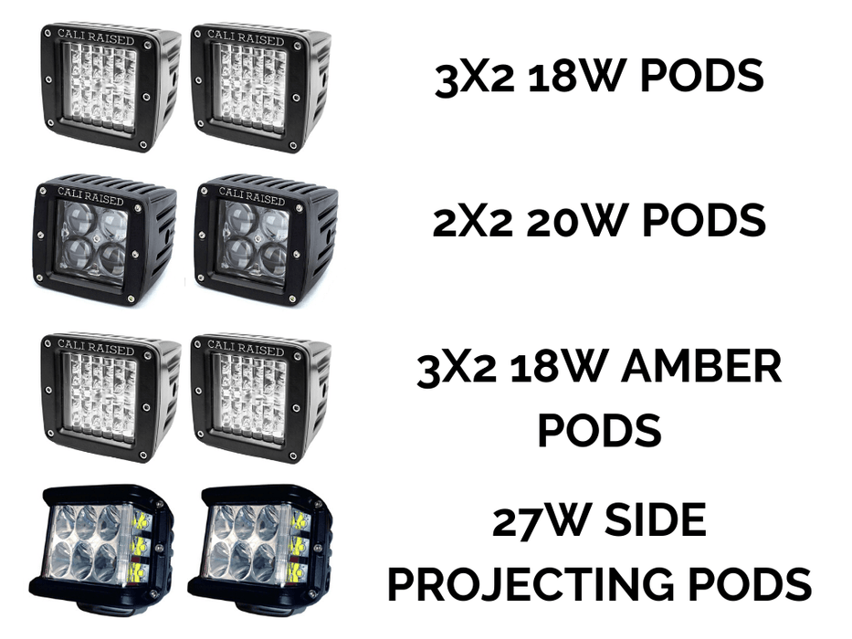 Low Profile LED Ditch Light Brackets Kit For 2010-2022 Lexus GX 460 - Recon Recovery