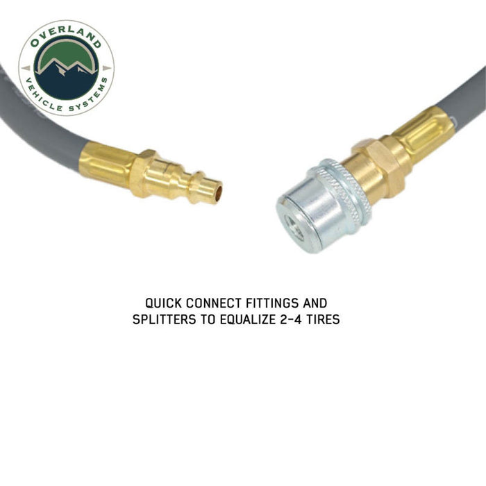 OVS Quick 2 or 4 Tire Inflation / Deflation System Ultra Fast Hose Kit for Car Trailer or Motorcycle - Recon Recovery