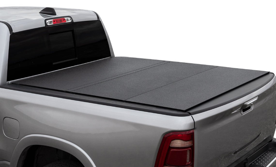 LOMAX® Folding Hard Tonneau Cover for 2009-2018 Ram 1500 & 2019-2024 Ram Classic (5' 7" Box) - Recon Recovery