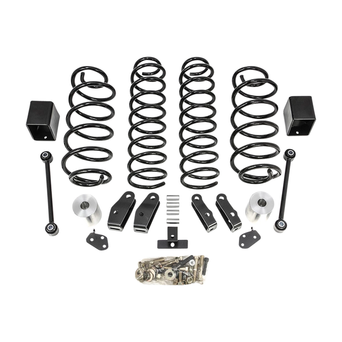 ReadyLIFT 2.5" Coil Spring Lift Kit (black spring w/ shock extensions) for 2018-2026 Jeep Wrangler JL/Wrangler JLU