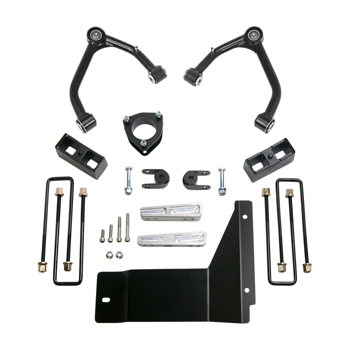 ReadyLIFT 4" SST Lift Kit Front with 3" Rear Blocks with Upper Control Arms for Cast Steel OE Upper Control Arms without Shocks for 2007-2013 Chevrolet/GMC Silverado 1500/Sierra 1500