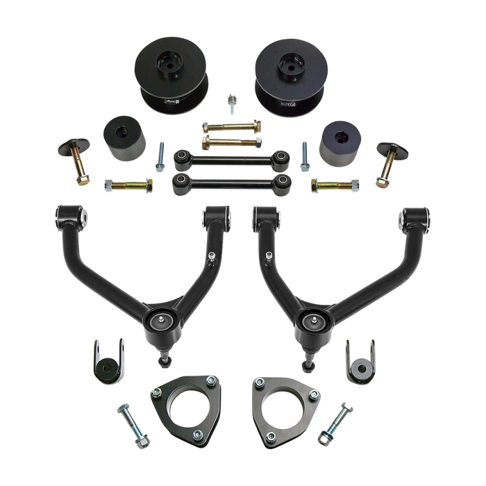 ReadyLIFT 4" SST Lift Kit with 3" Rear Spacer with Upper Control Arms for Aluminum or Stamped Steel OE Upper Control Arms without Shocks for 2015-2020 Cadillac Escalade & Chevrolet Tahoe/Suburban & GMC Yukon