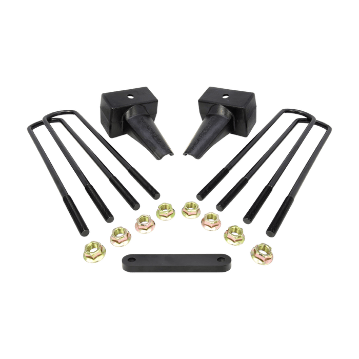 ReadyLIFT 4" Flat Rear Block Kit with Carrier Bearing Spacer for 2 Piece Drive Shaft for 1999-2010 Ford F-250 Super Duty/F-350 Super Duty/F-450 Super Duty - Recon Recovery