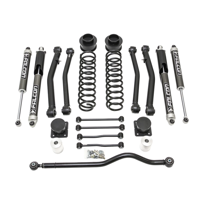 ReadyLIFT 4" Terrain Flex 4-Arm Kit with Falcon 2.1 Shocks (includes front track bar) for 2020-2026 Jeep Gladiator JT