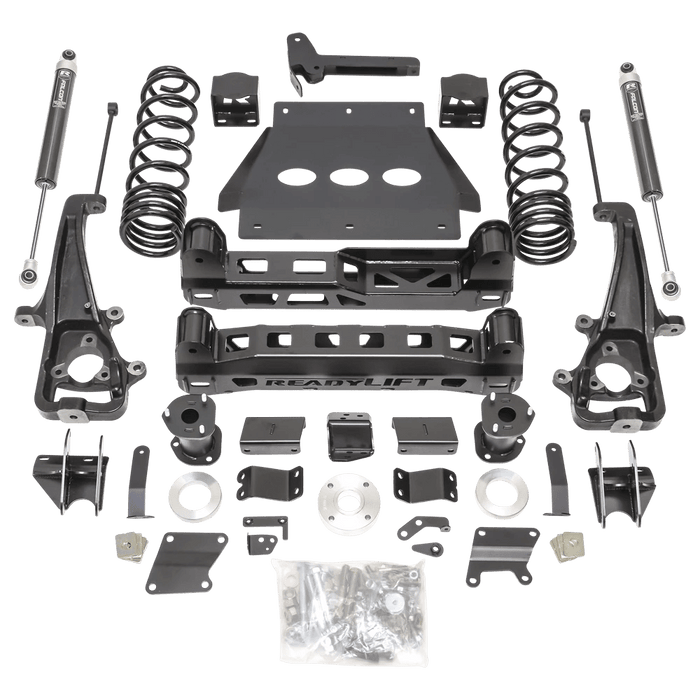 ReadyLIFT 6.0" Without Factory Air Suspension Lift Kit W/ Falcon 1.1 Monotube Shocks for 2019-2024 Ram 1500 - Recon Recovery