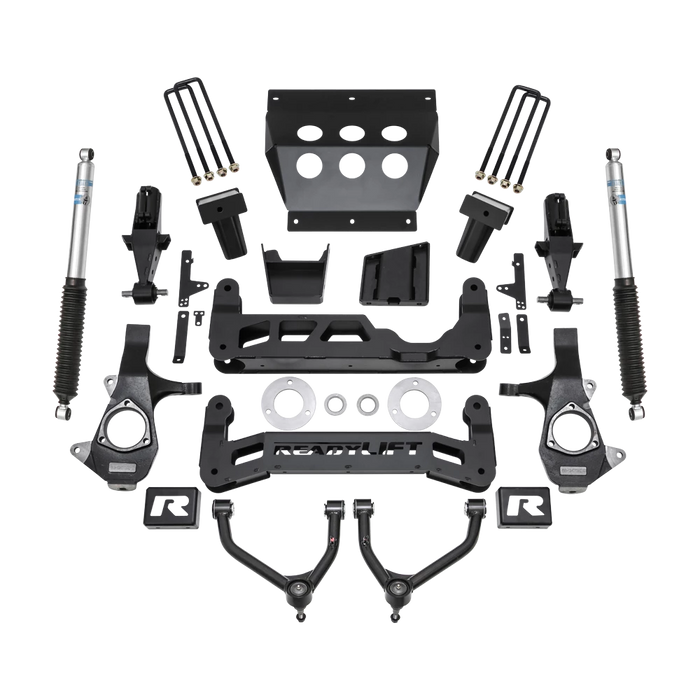 ReadyLIFT 7" Big Lift Kit with Upper Control Arms for Stamped Steel OE Upper Control Arms with Bilstein Shocks for 2014-2018 Chevrolet/GMC Silverado 1500/Sierra 1500