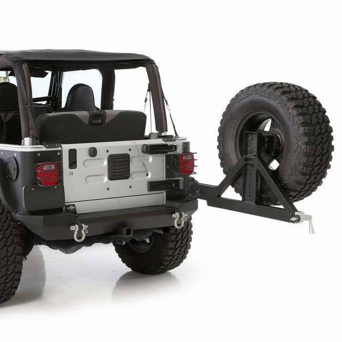 SmittyBilt XRC Rear Tire Carrier with Tire Carrier For 1988 - 2003 Jeep Wrangler YJ TJ LJ - Recon Recovery