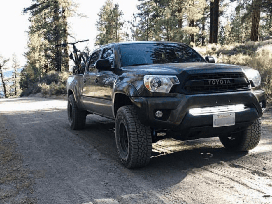 32" Lower Bumper Hidden LED Light Bar Brackets Kit For 2005-2015 Toyota Tacoma - Recon Recovery