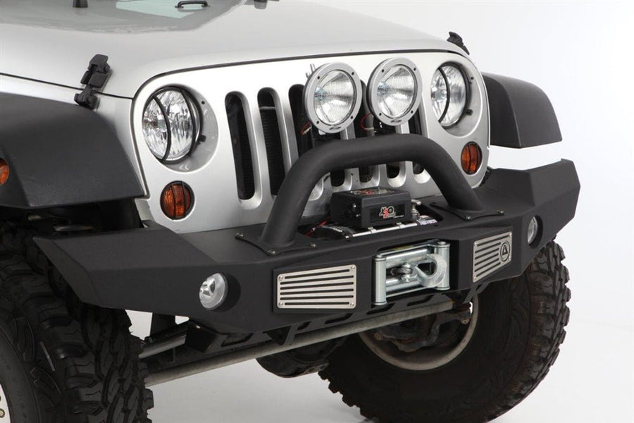 SmittyBilt XRC Atlas Front Winch Bumper for 07-18 Jeep Wrangler JK