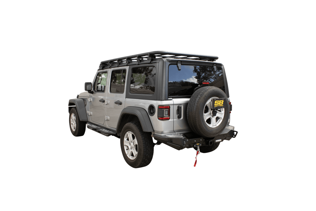 Smittybuilt XRC Gen3 Rear Winch Bumper with Hitch for 2018+ Jeep Wrangler JL - Recon Recovery