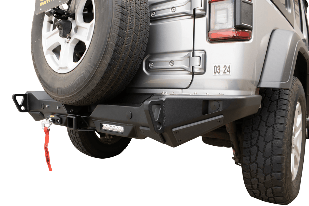 Smittybuilt XRC Gen3 Rear Winch Bumper with Hitch for 2018+ Jeep Wrangler JL - Recon Recovery