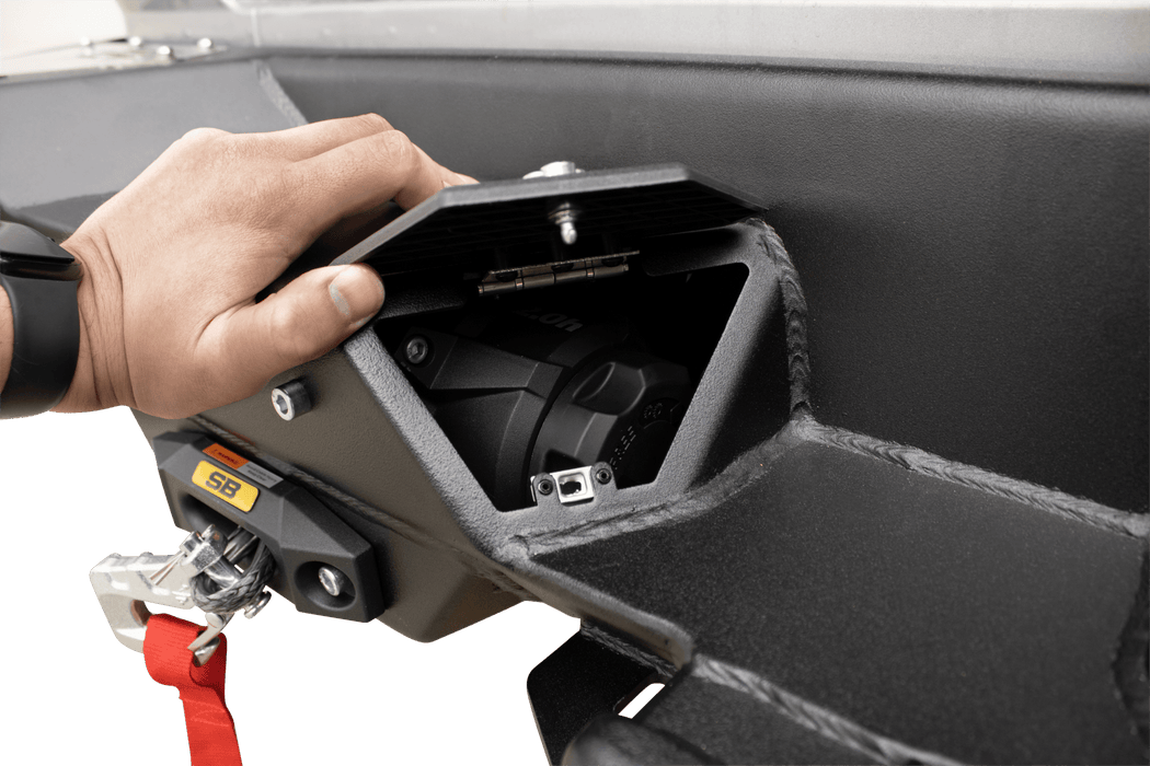 Smittybuilt XRC Gen3 Rear Winch Bumper with Hitch for 2020+ Jeep Gladiator JT - Recon Recovery