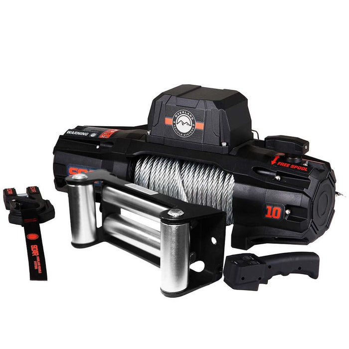 OVS SCAR 10k Steel Cable 10,000 lbs. Wireless Winch + FREE TOW STRAP - Recon Recovery - Recon Recovery