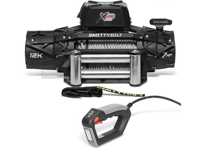 SmittyBilt XRC GEN3 12K Wireless Winch With Steel Cable 7hp Recon Rec